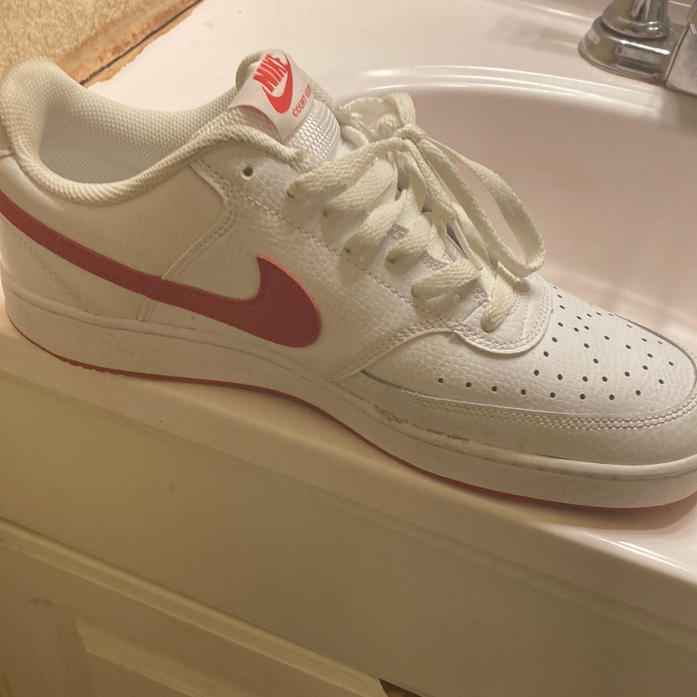 Nike courts red bottoms